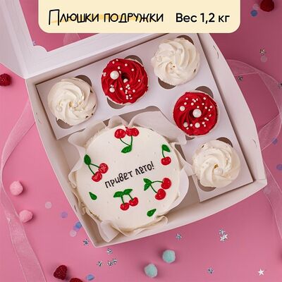 Бенто-торт и капкейки Привет лето! в Плюшки подружки по цене 3520 ₽