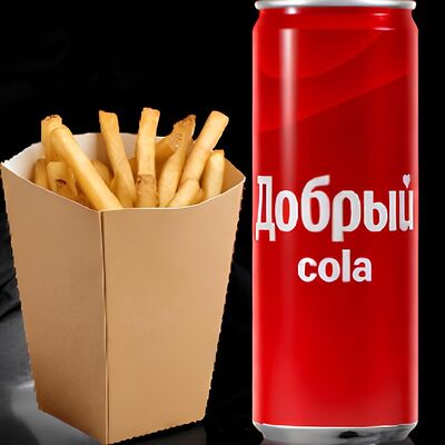 Картофель фри большой и Кола в ПоШаурме по цене 450 ₽
