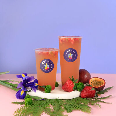 Вайб Маракуйя-клубничный L в Double bubble tea по цене 440 ₽