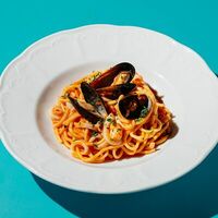 Паста с морепродуктами в Italiani