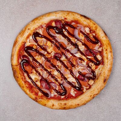 Пицца Мясная барбекю в 4Yoou по цене 890 ₽