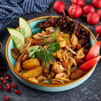 Картошка с грибами в Чайхана Фаррух по цене 500 ₽