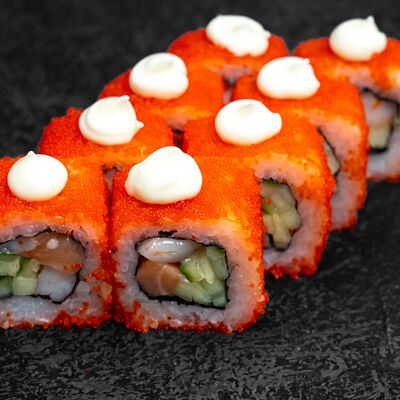 Ролл Калифорния с креветкой и лососемв OK PIZZA по цене 742 ₽