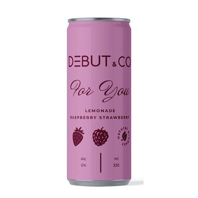 Лимонад Debut co Малина-клубника в Дебют по цене 450 ₽