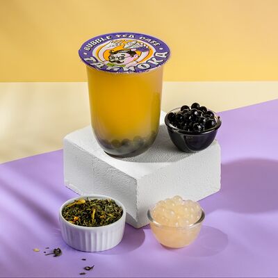 Бабл ти Йогурт-черника в Тапиока bubble tea cafe по цене 409 ₽