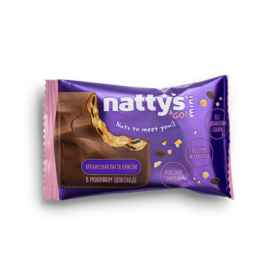 Nattys Mini Crispy с арахисом, карамелью и изюмом в Кухня на районе по цене 79 ₽