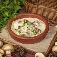 Печень в соусе чкмерули в Мушмула