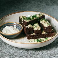 Гренки из ржаного хлеба в Гастропаб Дабл Эль