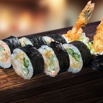 Эби темпура маки в Суши Рай по цене 660 ₽