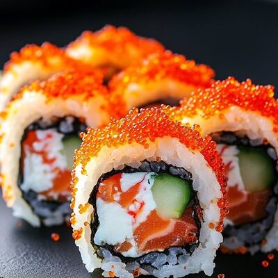 Калифорния с лососем в Суши мастер по цене 673 ₽