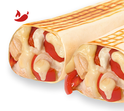 Шаверма Огонь Сырная стандарт в Шаверма по-питерски по цене 415 ₽