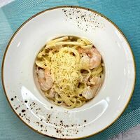 Паста с морепродуктами в Три Шефа