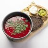 Борщ с салом и сметаной в Финнеганс по цене 840