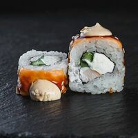 Ролл Запечённый с курицей и лососем в Мир суши и ролл