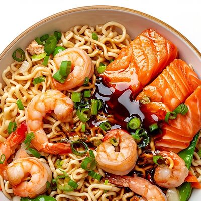 Фунчоза с морепродуктами в На ночь жрать по цене 700 ₽