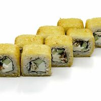 Жареный ролл с копченым угрем в Sushi Lab