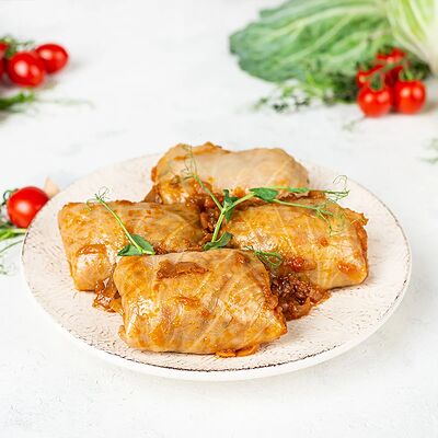 Голубцы овощные в соусе с томатами в У Палыча. С пылу, с жару! по цене 384 ₽