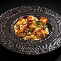 Пенне с лососем в Репаст