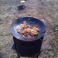 Садж из форели с овощами в Сим-Сим