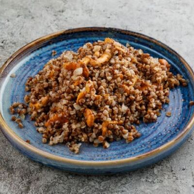 Греча с лисичками в Баклажан в ТЦ 