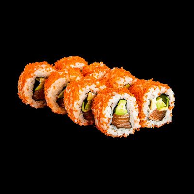 Ролл Калифорния с лососем в Kuma to Sakana по цене 450 ₽