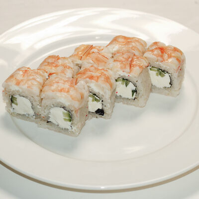 Ролл Филадельфия с креветкой в Гиро-пицца по цене 380 ₽