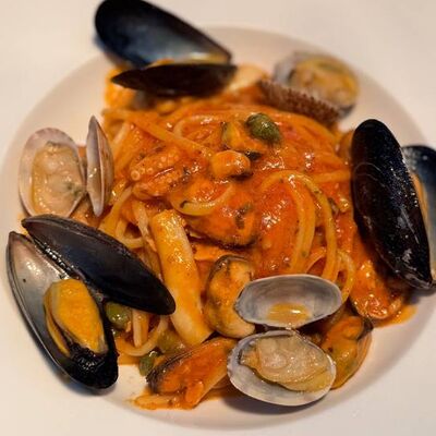 Лингвини с морепродуктами в L'angolo Italiano по цене 51 р.