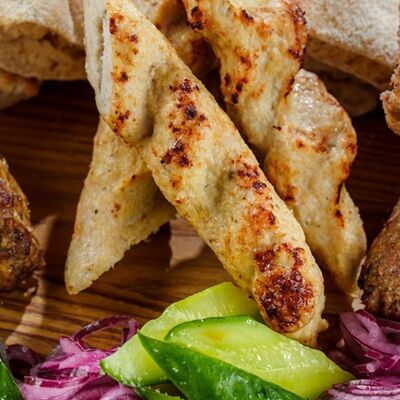 Люля-кебаб из куриного филе в Лебовски Пицца и Боулинг по цене 630 ₽