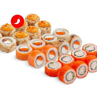 Сет Дабл со спайси соусом в MYBOX по цене 1345 ₽