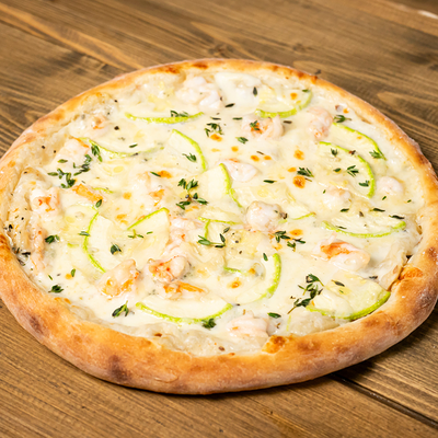Пицца Креветки и цукини в In Tasty по цене 620 ₽