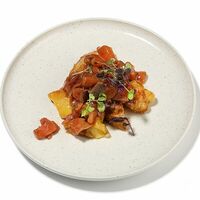 Загудай с кетой и картофелем в Kiss