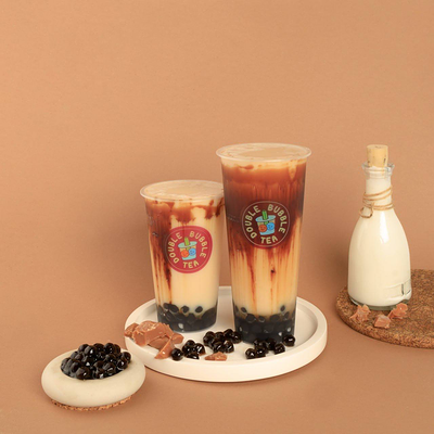 Классика с карамелью и тапиокой Обьем L в Double bubble tea по цене 485 ₽