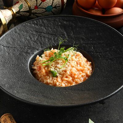 Ризотто с креветками и спаржей в Добрый Грузин по цене 500 ₽