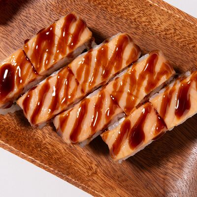 Ролл запеченная Филадельфия в Ями Тим по цене 970 ₽