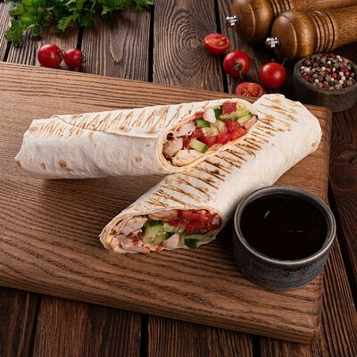 Шаверма с брусничным соусом в Кухня 91 по цене 468 ₽