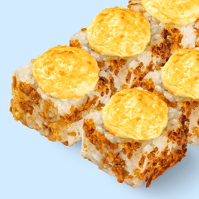 Запечённый с жареным лососем в Ёбидоёби по цене 606 ₽