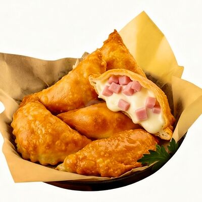 Мини-чебуреки с ветчиной и сыром в Чебурекми по цене 250 ₽