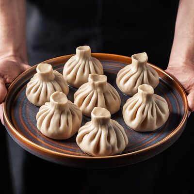 Хинкали с бараниной (1 шт) в Густо & Пряно по цене 148 ₽