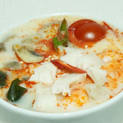 Кимчи суп с лососем в СУШИSELL по цене 599 ₽