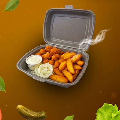 Бокс попкорн куриный и картофель Новинка в Лавашик по цене 540 ₽