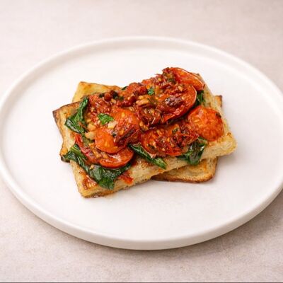 Картофельная вафля с томатами и шпинатом в УГОДНИКИ по цене 819 ₽