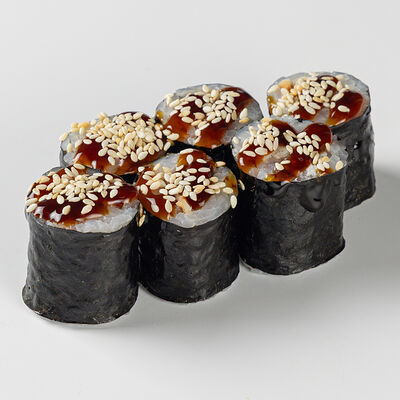 Мини-ролл угорь в ФишРис по цене 357 ₽