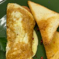 Омлет с лососем и творожным сыром в Черёхин