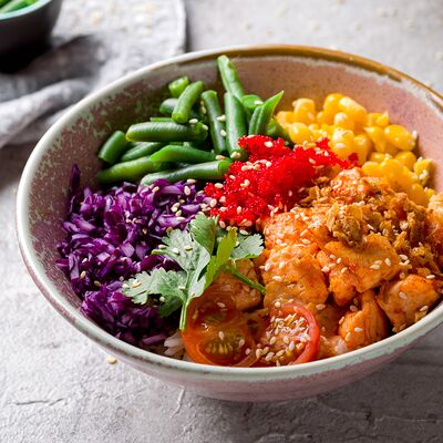 Поке теплый лосось в Tomi по цене 1100 ₽