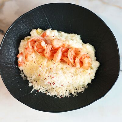 Каша рисовая с креветкой и горгонзолой в KOKK по цене 750 ₽