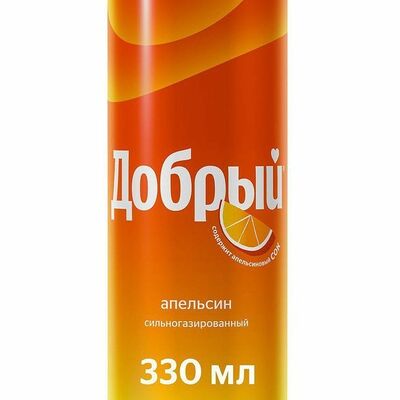 Добрый Апельсин - 0,33 л в Суши NEW Пицца по цене 185 ₽