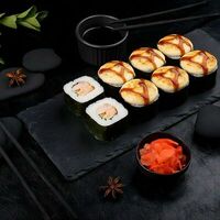 Запечённый мини-ролл Чикен чиз в Суши даром