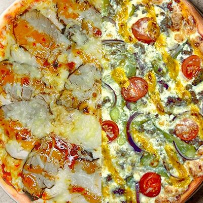 Мясной Чилл и КнязьБургер в ПиЦЦунда Море начинки по цене 1426 ₽