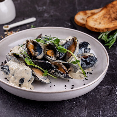 Мидии в сливочном соусе в Refettorio по цене 790 ₽