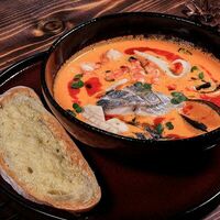 Суп с морепродуктами в The River Restaurant